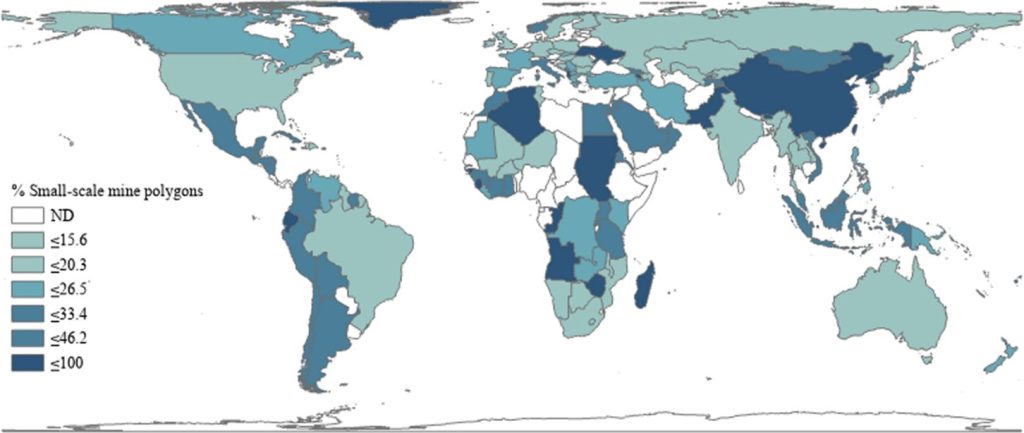 高分辨率卫星图像绘制的全球采矿足迹（Global mining footprint mapped from high-resolution satellite imagery）